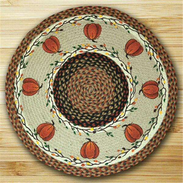 Capitol Earth Rugs Round Patch Rug- Harvest Pumpkin 66-222HP